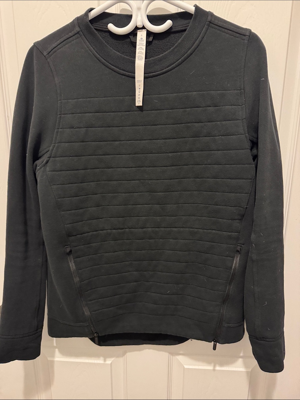 lululemon athletica Black Crewneck Sweatshirt